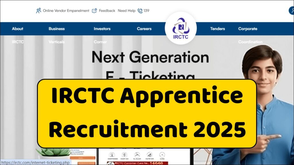 IRCTC Apprentice Recruitment 2025